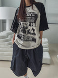 Age raglan oversized fit short-sleeved shirt