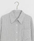 Hamiri Basic Pocket Check Long Sleeve Shirt