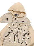[2-WAY] Skeleton Hood Zip-Up