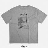 Offset Vintage Lettering Short Sleeve T-shirt