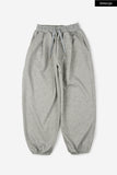 Mink pintuck balloon jogger sweatpants