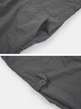 Work incision rivet nylon wide pants