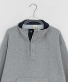 [BAONHAUS] Billtory Button Color Matching Two-tone Sweatshirt