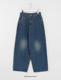 Unidy Washing Balloon Wide Denim Pants