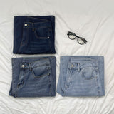 Span Hem Cutting Wide Bootcut Fit Denim Pants