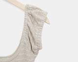 Meon Embossed Short Sleeve Flare One Piece