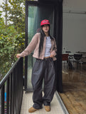 Diano raw balloon denim pants