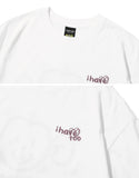 Heart Monkey Embroidery Short Sleeve T-shirt