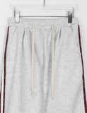 Benday banding side check color matching brushed jogger pants