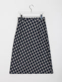 Rotina Check Long Skirt