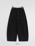 Kikot Nylon Banding Balloon Wide Pants