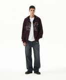 EMB SPLATTER DENIM PANT
