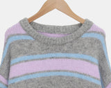 Levain Stripe Mix Round Knit