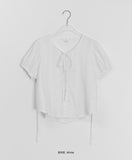 Buell Ribbon Short Sleeve Blouse