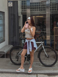 X-Back Semi-Cropped Sleeveless (with cup)