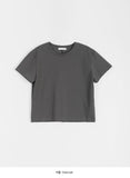 Chiben Back Slit Color Short Sleeve Tee