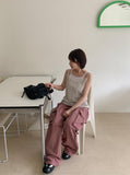 [unisex] Rilkan Summer Banding Wide Cargo Pants