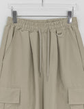 [Unisex] Liebden Keyring Nylon Banding Cargo Wide Pants