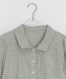 Kanahi Check Frill Long Sleeve Shirt