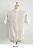 Raz Half-Neck Satin Pleats Blouse (Belt set)