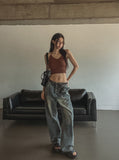 Roa strap ribbed sleeveless