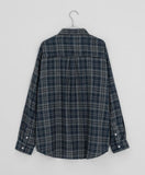 [Unisex] Gindoco Vintage Brushed Check Over Shirt