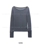 Linie Tencel See-Through Button Long Sleeve