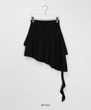 Hikune Banding Layered Tiered Skirt