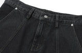 Mixed Jolge Wide Denim Pants