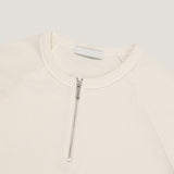 Phantom Zipper Rib Muscle Fit Henley Neck