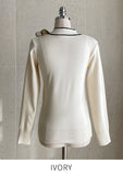 Remine Line Ribbon Tie Knit