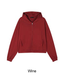 Niello Crop Hooded Zip-Up