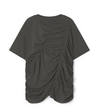 [LAN ARCHIVE] Front Shirring Short Sleeve T-Shirt