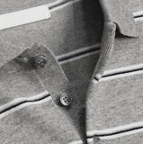 Kesio Multi-Stripe Henley Neck Knit
