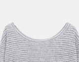 Herin Striped Frill Long-Sleeve T-Shirt