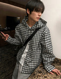 Hooded check shirt