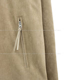 Suede strap racer jacket