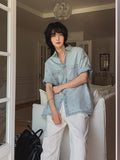 Danish Roll Up Half Denim Shirt
