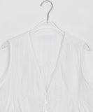 Krat lace layered button vest