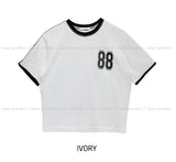 88 line crop short sleeve