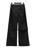 Pleated Wrap Skirt Bootcut Pants