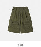Onz Stitch Multi-Pocket Bermuda Pants