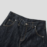 Dove raw fabric balloon wide pants