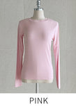 Tight Creamy Round Basic T-shirt