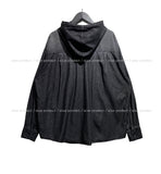 Luca over denim hoodie