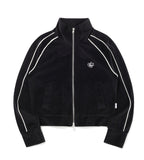 PIPING VELOUR ZIP UP