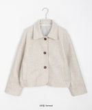 Nubone collar short coat