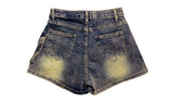 Cite Pocket Washing Mini Skirt Pants