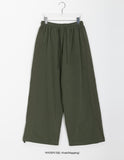 [BAONHAUS] Mutent color combination string banding brushed pants