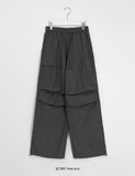 [unisex] Taconi banding string nylon parachute cargo pants